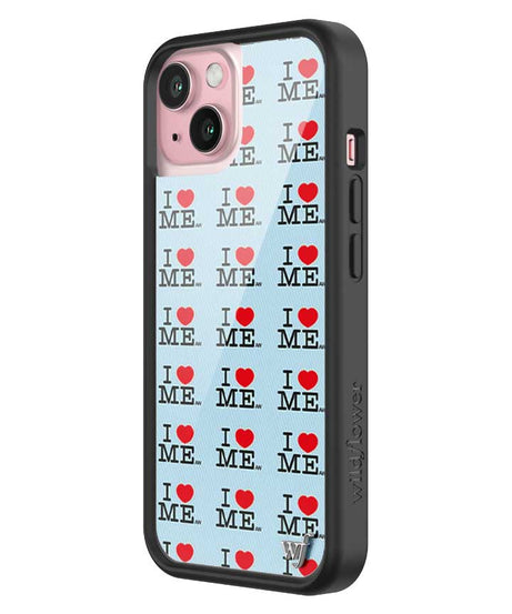I Heart Me | Blue iPhone Case