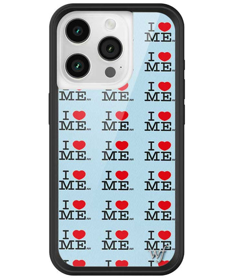 I Heart Me | Blue iPhone Case