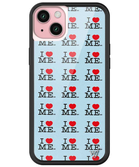 I Heart Me | Blue iPhone Case