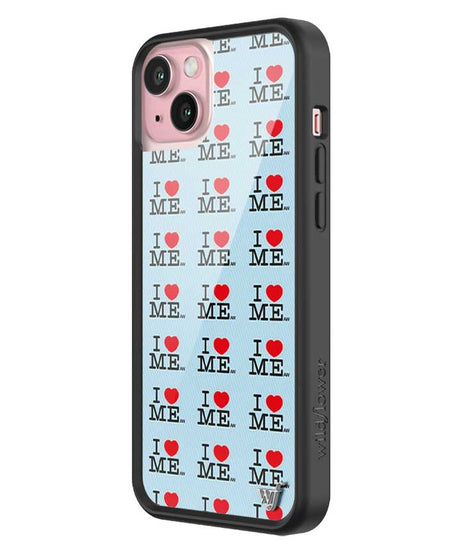 I Heart Me | Blue iPhone Case