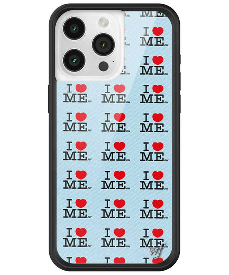 I Heart Me | Blue iPhone Case