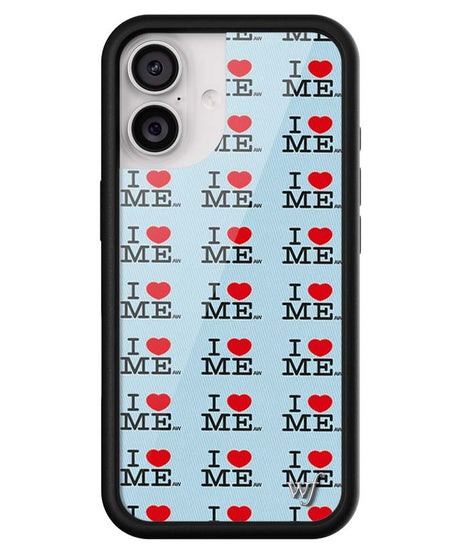 I Heart Me | Blue iPhone Case