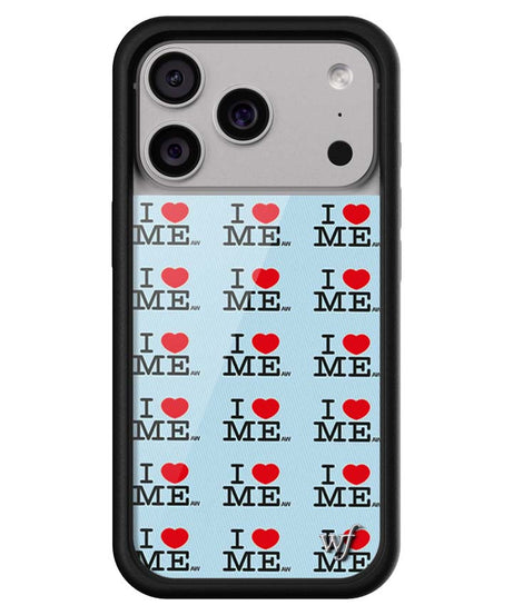I Heart Me | Blue iPhone Case