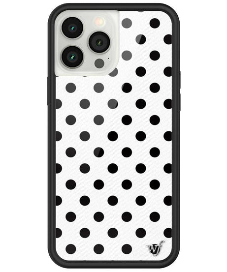 Polka Dot | White and Black iPhone Case
