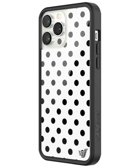 Polka Dot | White and Black iPhone Case