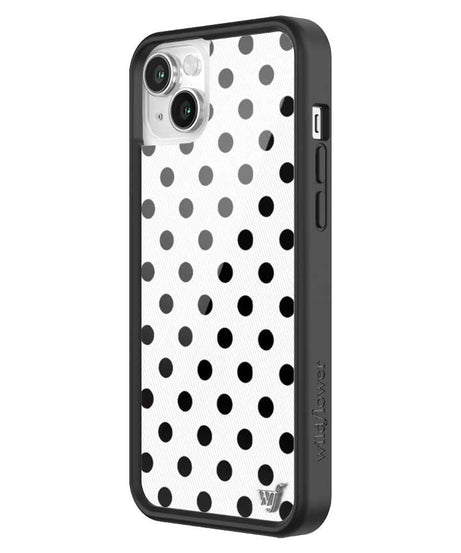 Polka Dot | White and Black iPhone Case