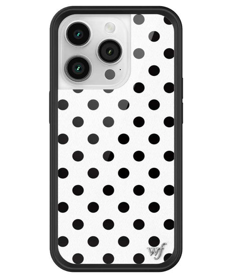 Polka Dot | White and Black iPhone Case