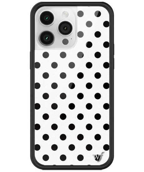 Polka Dot | White and Black iPhone Case