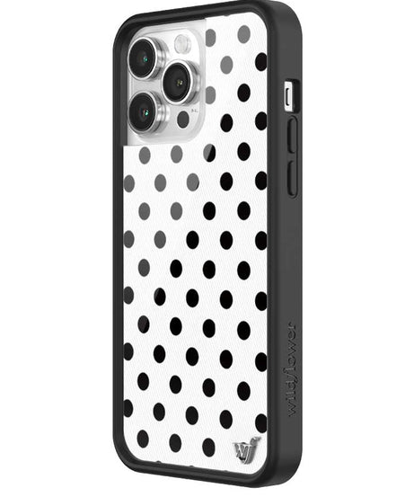 Polka Dot | White and Black iPhone Case