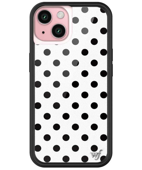 Polka Dot | White and Black iPhone Case