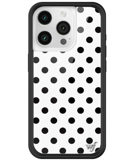 Polka Dot | White and Black iPhone Case