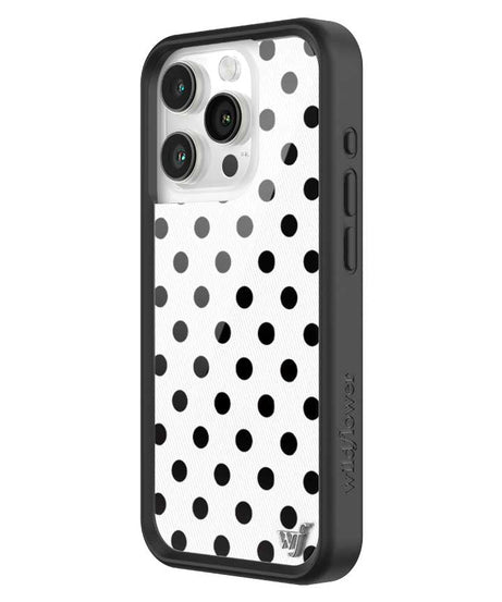 Polka Dot | White and Black iPhone Case