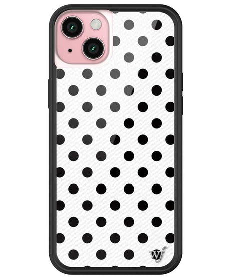 Polka Dot | White and Black iPhone Case