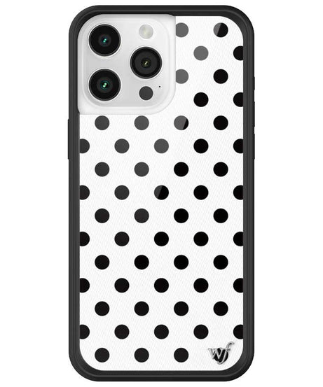 Polka Dot | White and Black iPhone Case