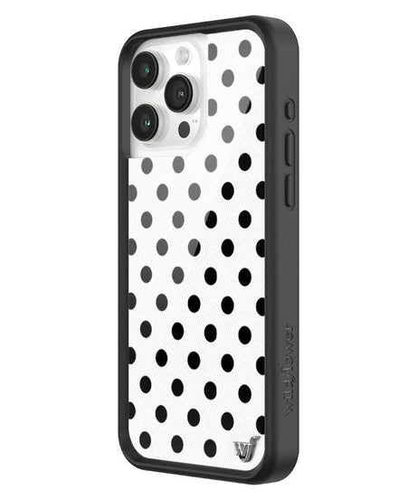 Polka Dot | White and Black iPhone Case