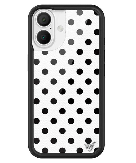Polka Dot | White and Black iPhone Case