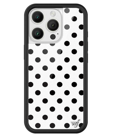 Polka Dot | White and Black iPhone Case
