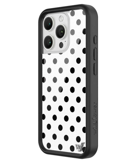 Polka Dot | White and Black iPhone Case
