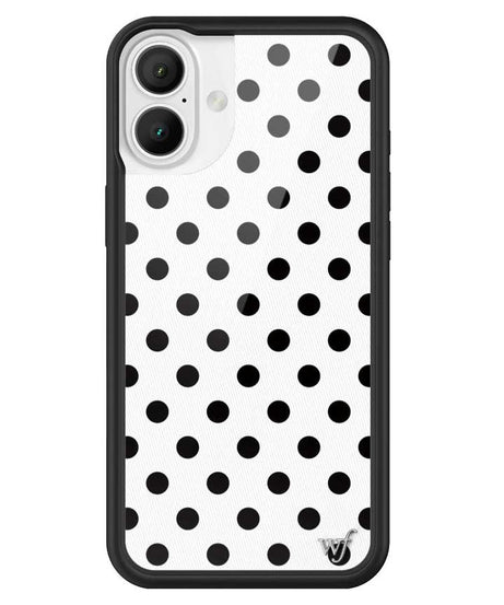 Polka Dot | White and Black iPhone Case