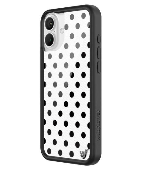 Polka Dot | White and Black iPhone Case