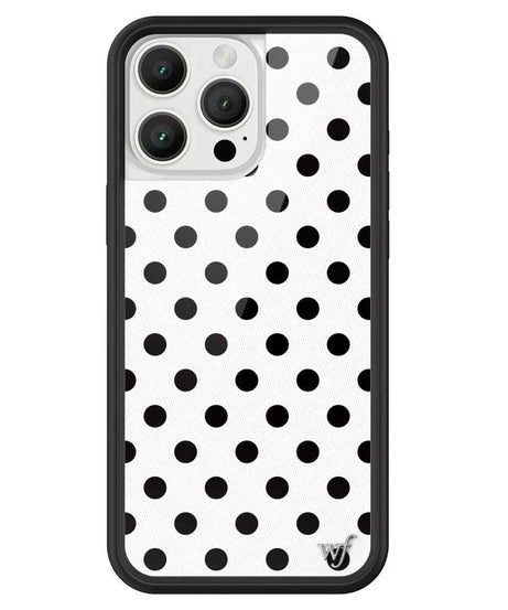 Polka Dot | White and Black iPhone Case