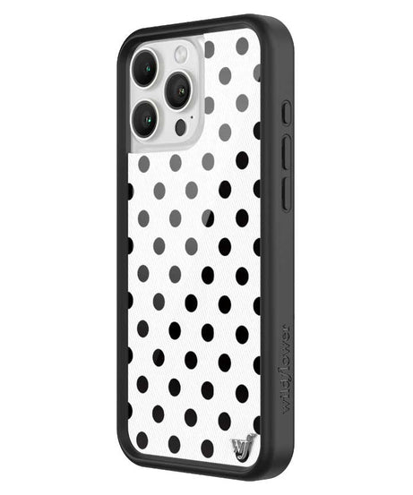 Polka Dot | White and Black iPhone Case