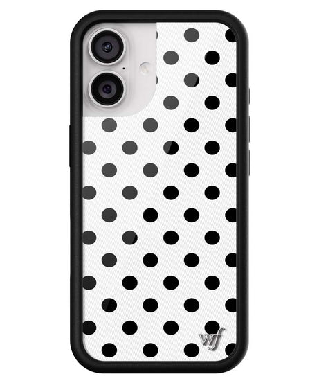 Polka Dot | White and Black iPhone Case