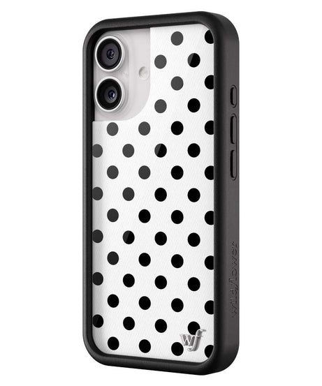 Polka Dot | White and Black iPhone Case