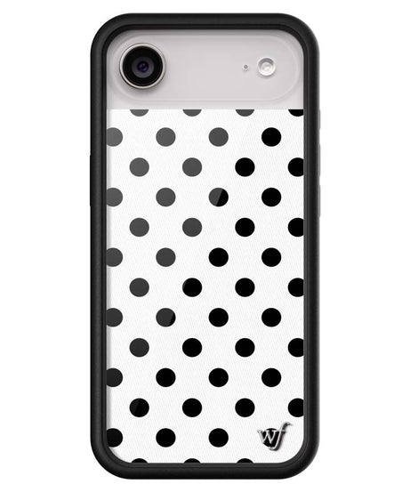 Polka Dot | White and Black iPhone Case