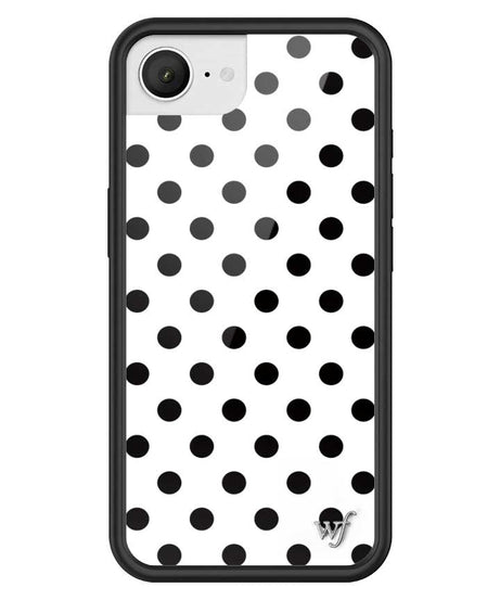 Polka Dot | White and Black iPhone Case