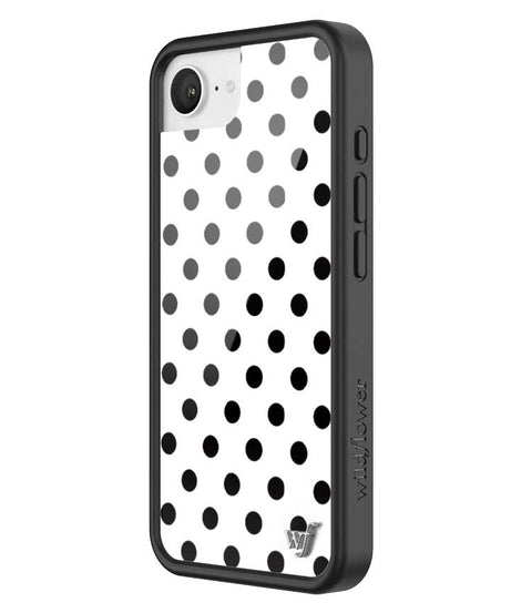 Polka Dot | White and Black iPhone Case