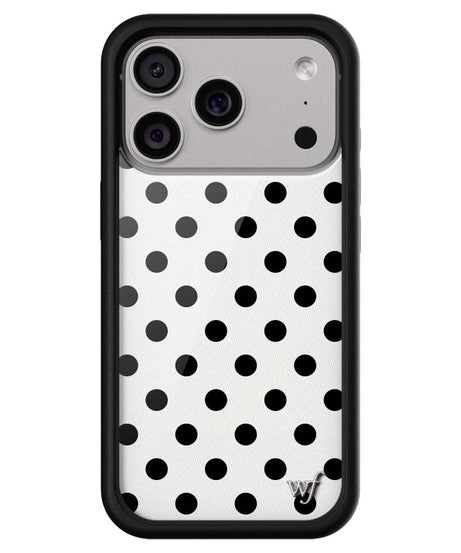 Polka Dot | White and Black iPhone Case