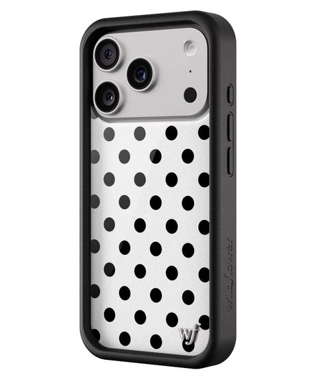 Polka Dot | White and Black iPhone Case