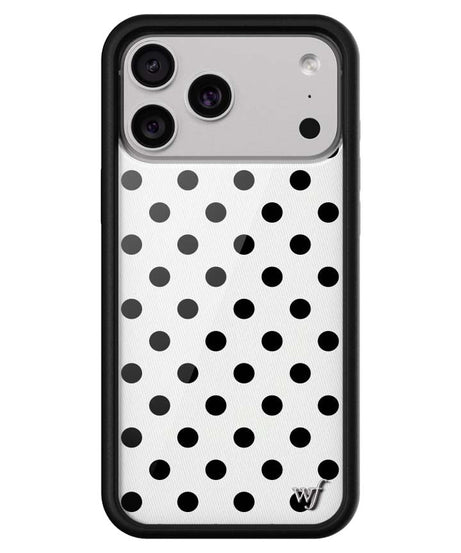 Polka Dot | White and Black iPhone Case
