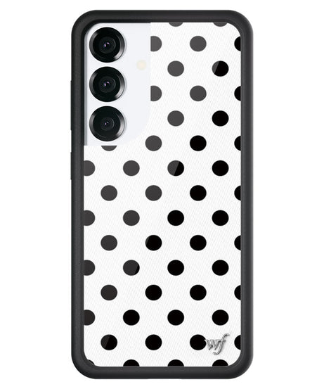 Polka Dot | White and Black Samsung Galaxy Case