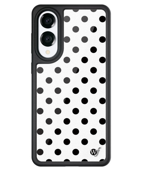 Polka Dot | White and Black Samsung Galaxy Case