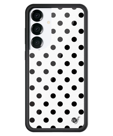 Polka Dot | White and Black Samsung Galaxy Case