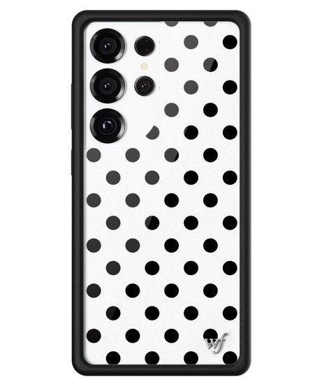 Polka Dot | White and Black Samsung Galaxy Case