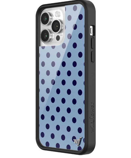 Polka Dot | Blue and Navy Blue iPhone Case