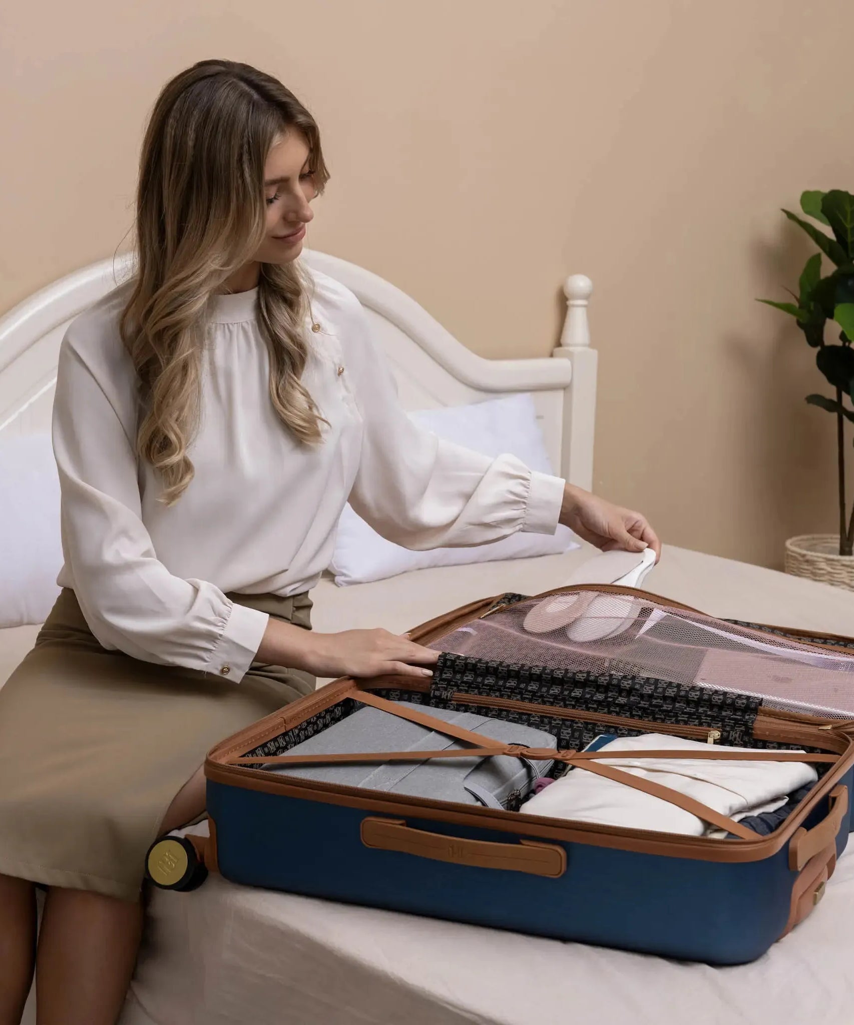 Grace 3-teiliges ausziehbares Retro-Gepäckset