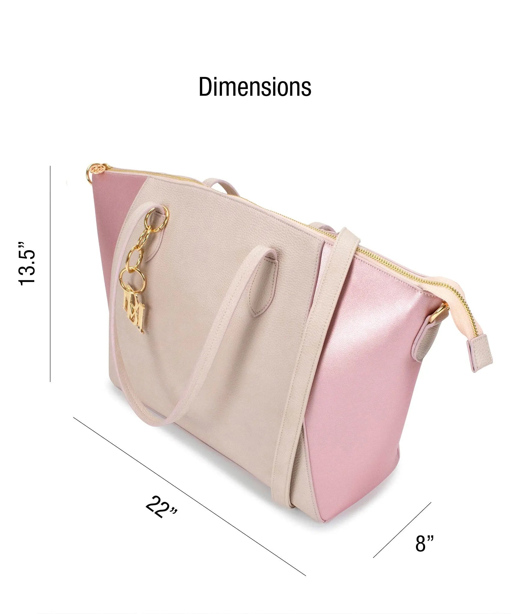 Caroline Weekender Reisetasche aus veganem Leder mit Monogramm