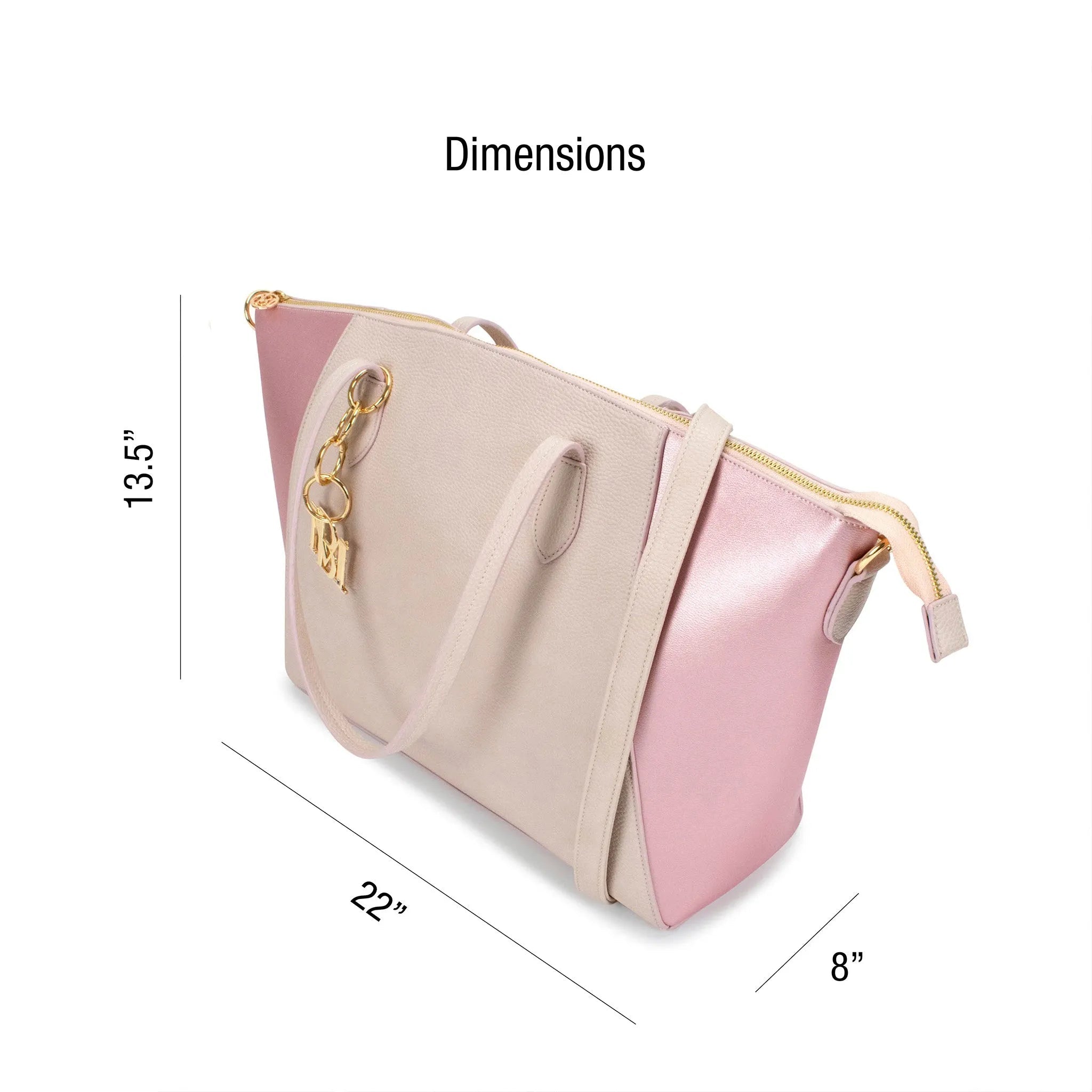 Caroline Weekender Reisetasche aus veganem Leder mit Monogramm