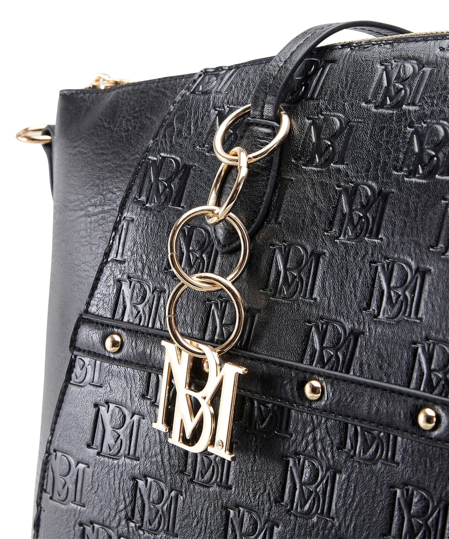 Caroline Weekender Reisetasche aus veganem Leder mit Monogramm