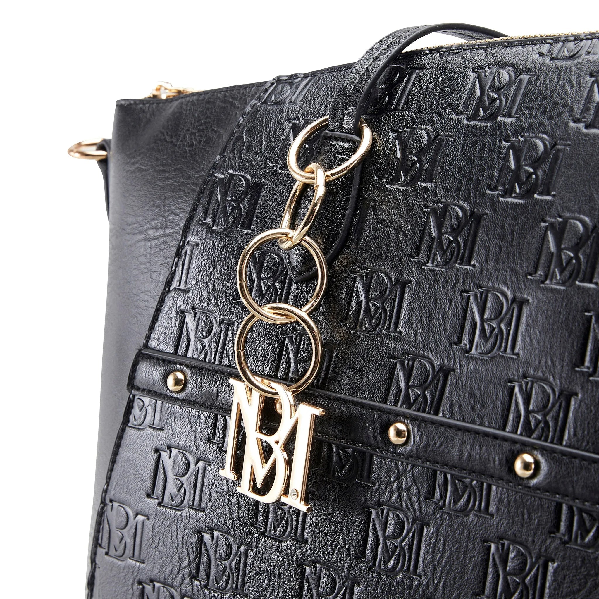 Caroline Weekender Reisetasche aus veganem Leder mit Monogramm