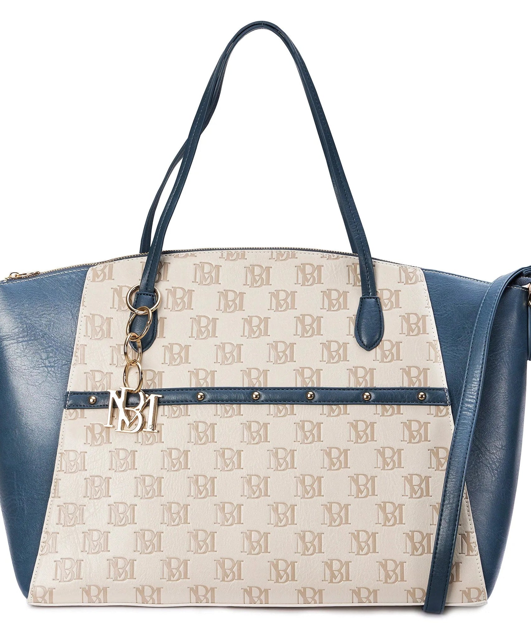 Caroline Weekender Reisetasche aus veganem Leder mit Monogramm