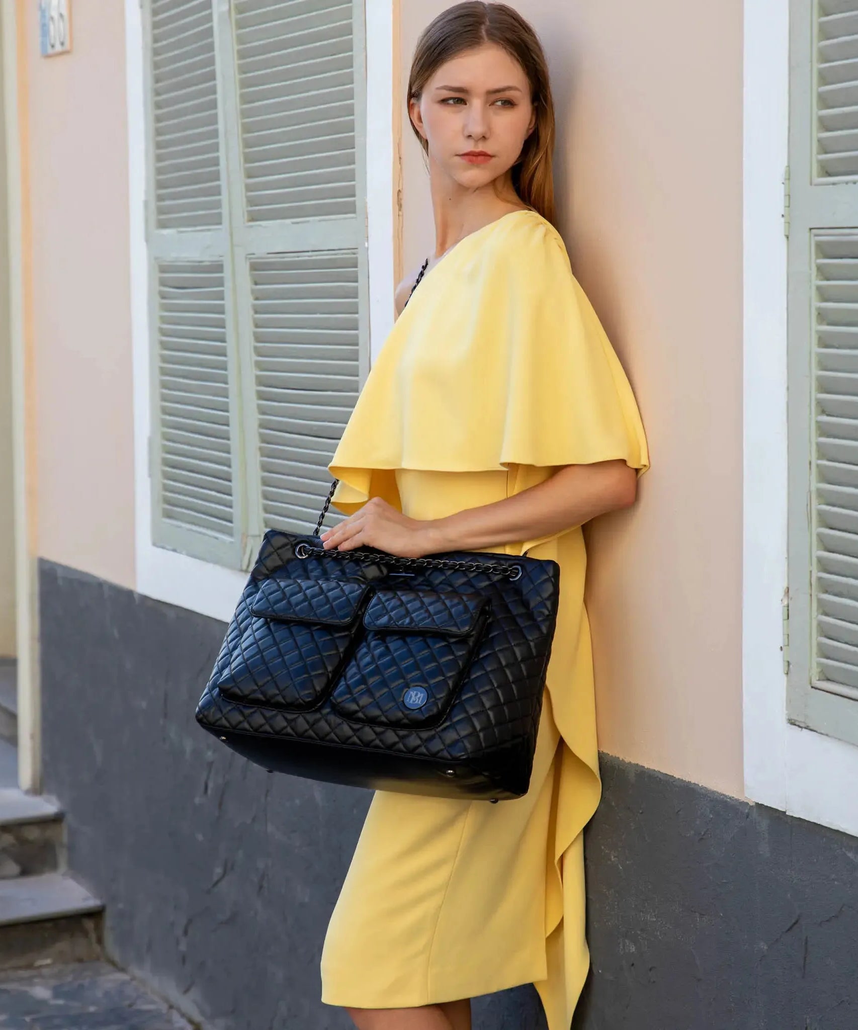 Diana gesteppte Weekender-Reisetasche aus veganem Leder