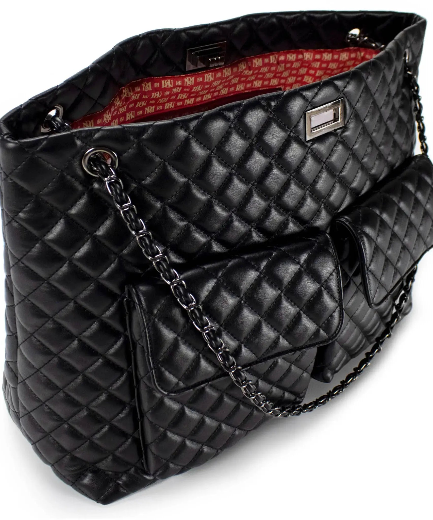 Diana gesteppte Weekender-Reisetasche aus veganem Leder