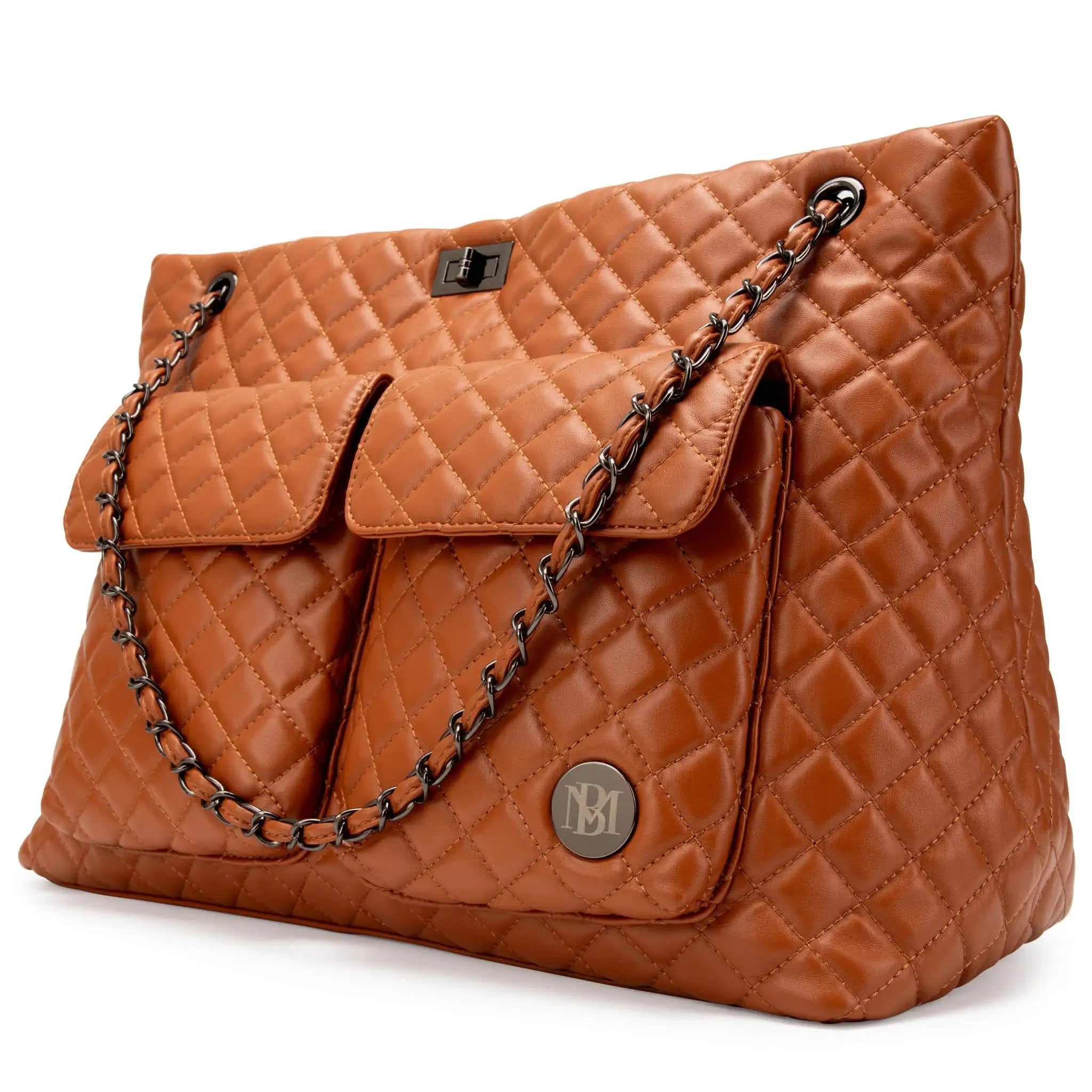 Diana gesteppte Weekender-Reisetasche aus veganem Leder