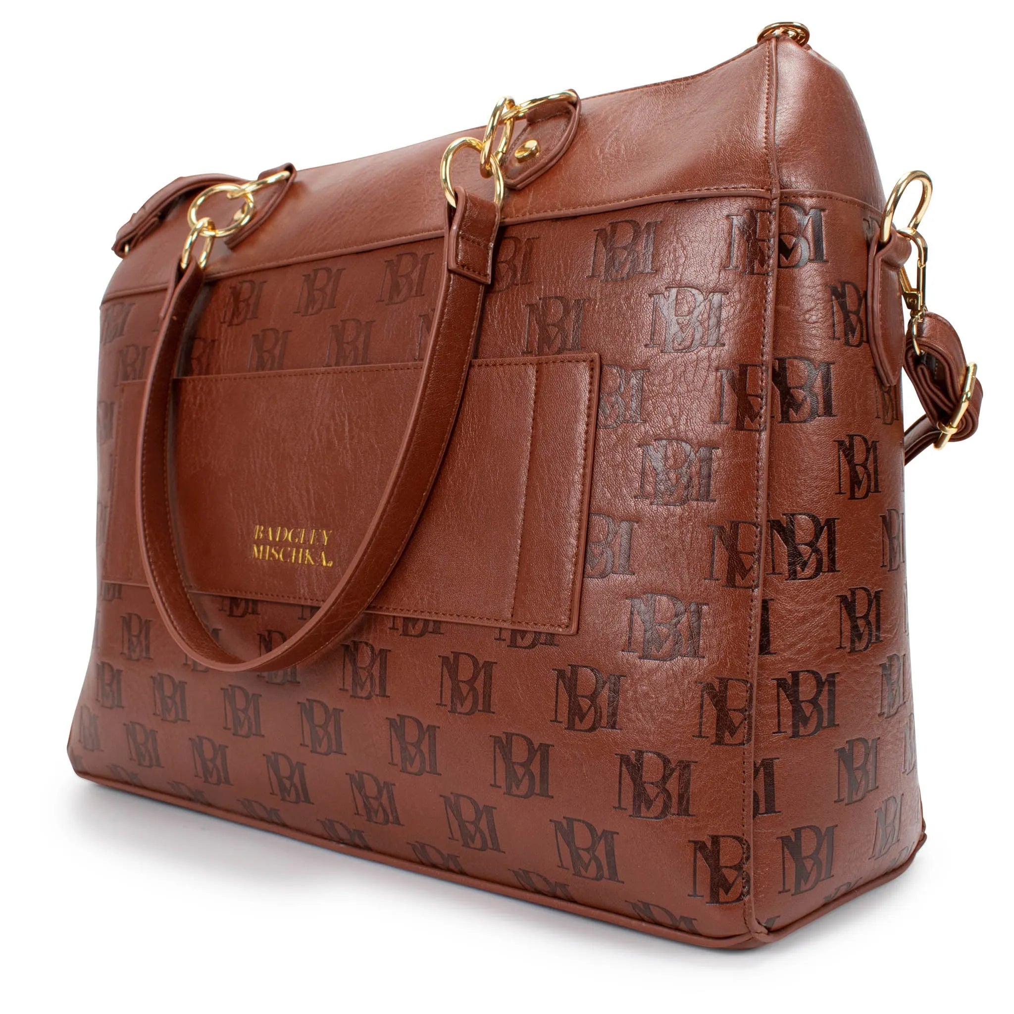 Madalyn Rustic Vegan Leather Weekender Duffel Bag
