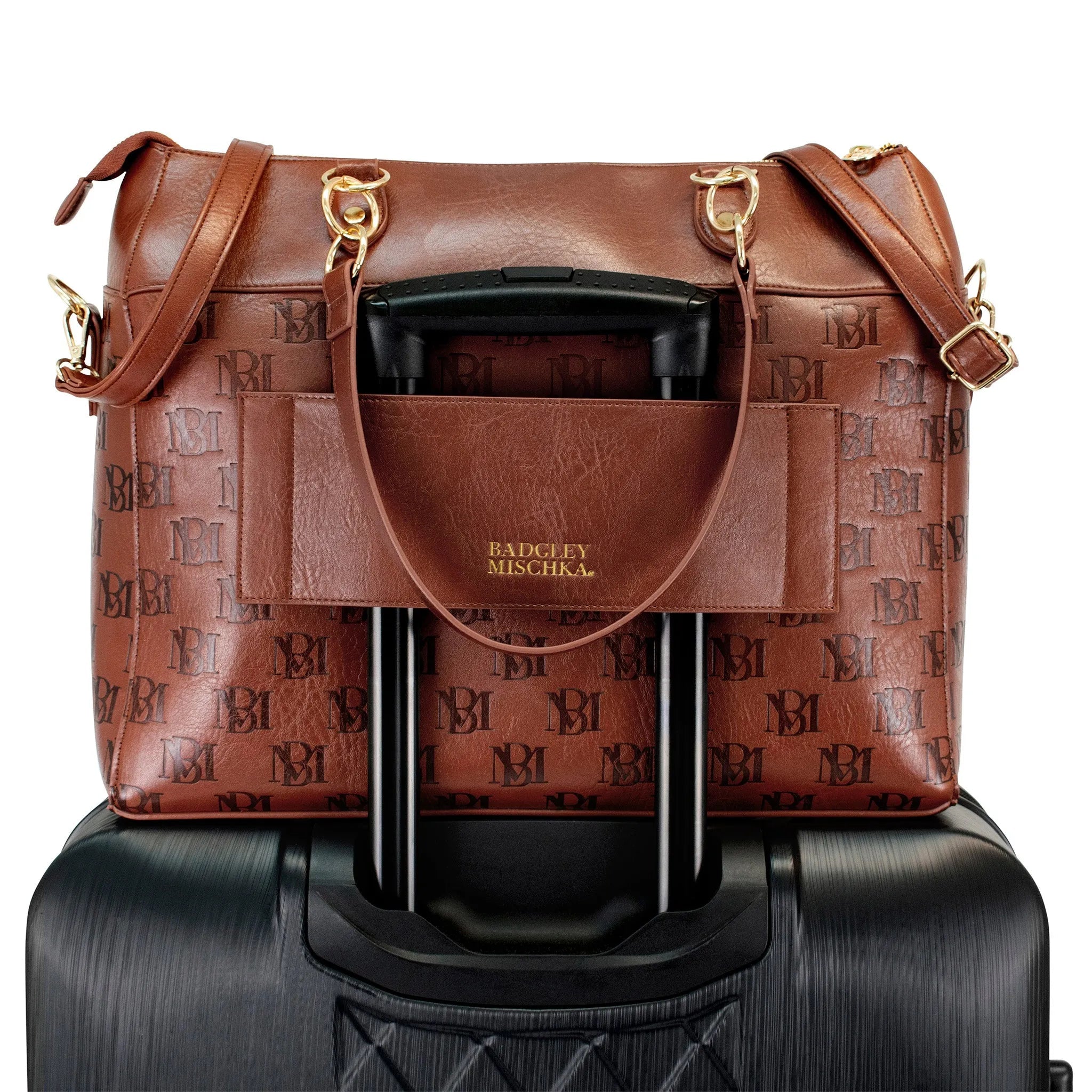 Madalyn Rustic Vegan Leather Weekender Duffel Bag